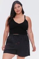 Thumbnail for your product : Forever 21 Plus Size Linen Paperbag Shorts