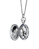 Thumbnail for your product : Monica Rich Kosann Petite Oval Rock Crystal Locket Necklace