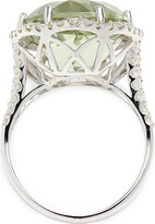 Thumbnail for your product : Effy 14K White Gold, Green Amethyst & Diamond Statement Ring