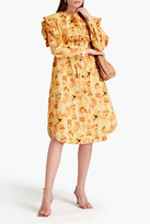 Thumbnail for your product : REJINA PYO Hattie floral-print organic cotton-poplin dress