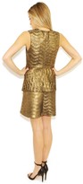 Thumbnail for your product : Torn By Ronny Kobo Besma Dress Pleated Metallic