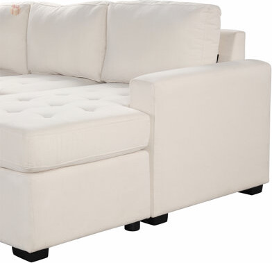 George Oliver Sectional Sleeper Sofa with Pull-out Bed, Lounge Chair, USB and Type-C Interfaces, Perfect for Living Room and Office