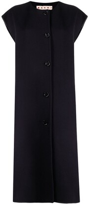 Marni Sleeveless Button-Fastening Coat
