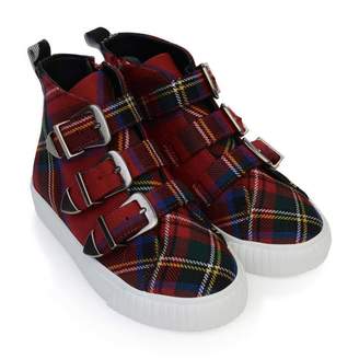 Burberry BurberryRed Tartan Sommers High Top Trainers