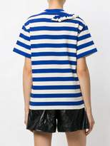 Thumbnail for your product : Golden Goose striped frill trim T-shirt