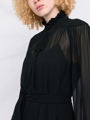 Dorothee Schumacher Playful Transparencies silk dress