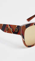 Thumbnail for your product : Gucci Sensual Romanticism My Little Tiger Oversized Square Sunglasses