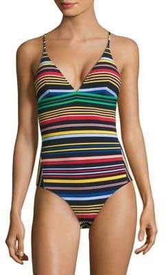 Stella McCartney Stripe One-Piece Swimsuit