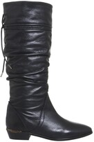 Thumbnail for your product : Office Kitty Vintage Slouch Boots Black Leather