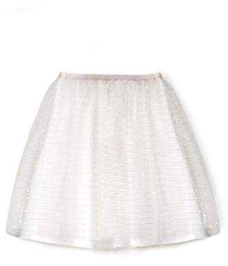 Yumi Girls Flecked Mesh Skirt