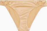 Thumbnail for your product : Myla Beachy Road ring-embellished metallic low-rise bikini briefs