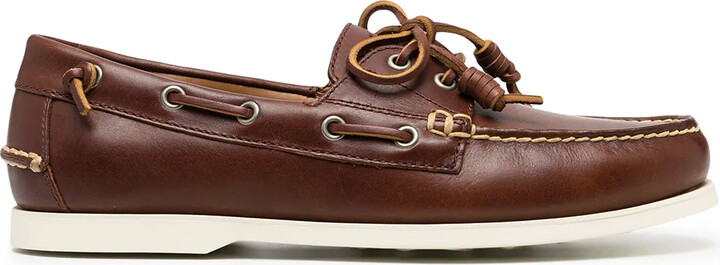 brown leather polo shoes