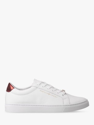 Tommy Hilfiger Metallic Back Lace-Up Trainers - ShopStyle