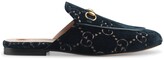 Thumbnail for your product : Gucci Princetown GG velvet slipper