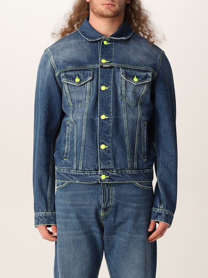 MSGM Denim Jacket With Faux Shearling - ShopStyle