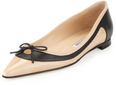 Thumbnail for your product : Manolo Blahnik Aterf Bicolor Combo Flat, Multo