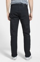 Thumbnail for your product : Naked & Famous Denim 'Slim Guy' Straight Leg Raw Selvedge Jeans (Solid Black Selvedge)