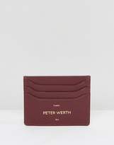 Thumbnail for your product : Peter Werth Etched Card Holder In Burgundy