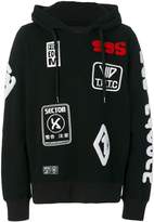 Thumbnail for your product : Kokon To Zai patches hoodie