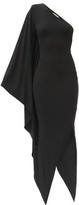 Thumbnail for your product : Alexandre Vauthier Asymmetric Stretch-jersey Dress - Black