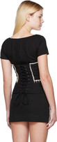 Thumbnail for your product : Area Black Crystal Spike Corset