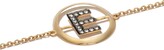 Thumbnail for your product : Annoushka 18kt yellow gold diamond initial E bracelet