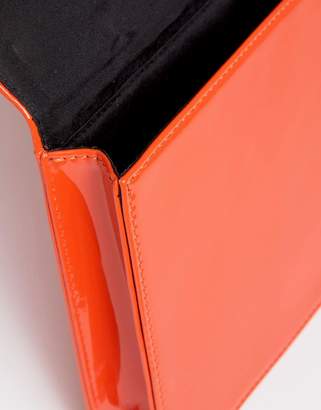 ASOS Long Structured Patent Clutch Bag