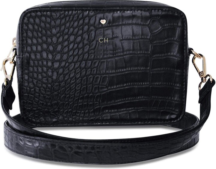 Women's Luxe Black Hudson Vegan Leather Bag | Johnny Loves Rosie