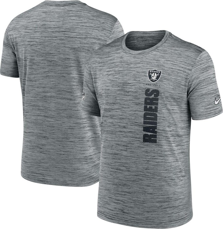 Nike Men's Gray Las Vegas Raiders 2024 Sideline Velocity Performance T-Shirt