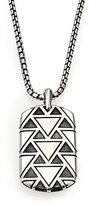 Thumbnail for your product : David Yurman Fronter Tag on Chain