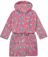 Thumbnail for your product : Hatley Horse pattern fleece robe S-L