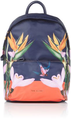 Ted Baker Tropical oasis print sports backpack
