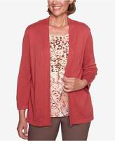 Thumbnail for your product : Alfred Dunner Sunset Canyon Paisley-Print Layered-Look Necklace Top