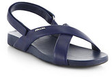 Thumbnail for your product : Prada Crisscross Leather Sandals