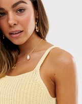 Thumbnail for your product : ASOS DESIGN knitted cropped vest