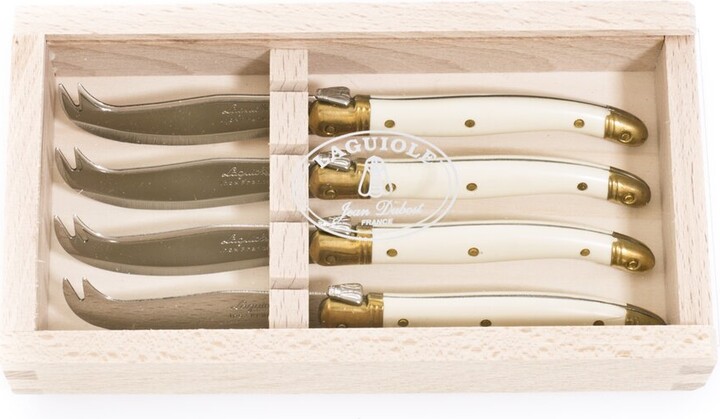 Jean Dubost New Age 4 Piece Steak Knife Set Gold