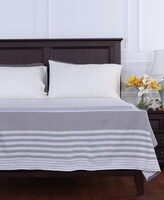 Thumbnail for your product : Berkshire Striped Lightweight King Blanket - Navy/grey