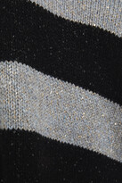 Thumbnail for your product : Autumn Cashmere Sequin-embellished Striped Cashmere-blend Sweater