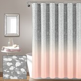 Thumbnail for your product : Lush Decor Glitter Ombre Metallic Print Shower Curtain