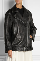 Thumbnail for your product : Acne Studios More oversized leather biker jacket