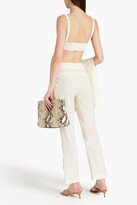 Thumbnail for your product : LOULOU STUDIO Marion wool straight-leg pants
