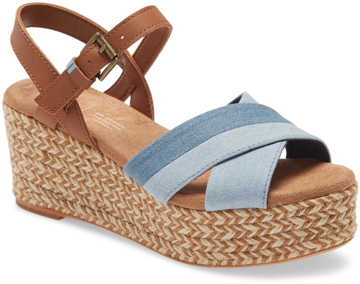 toms women's sienna espadrille wedge sandal