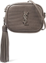 Thumbnail for your product : Saint Laurent Monogramme Blogger Croc-effect Leather Shoulder Bag