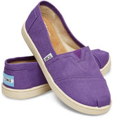 Thumbnail for your product : Toms Purple Canvas Youth Classics