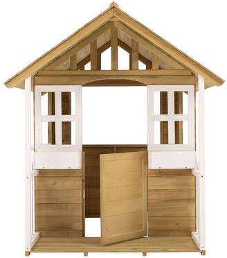 TP Wooden Cubby Playhouse With Veranda