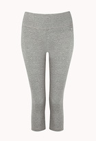 Thumbnail for your product : Forever 21 Contrast Skinny Yoga Capris