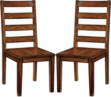 One Allium Way Set Of 2 Wooden Dining Chairs
