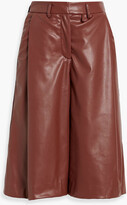 Thumbnail for your product : Palmer Harding Entwine pleated faux leather shorts