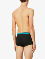 Thumbnail for your product : Emporio Armani Logo-print stretch-cotton trunks pack of three