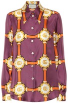 Thumbnail for your product : Gucci Printed silk shirt